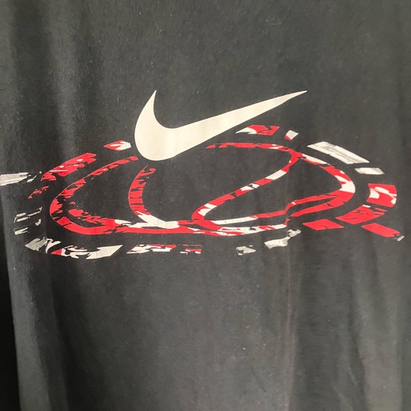 Y2k nike basketball galaxy jordan bulls themed shirt nba swoosh tee size 2XL XXL - Picture 10 of 11
